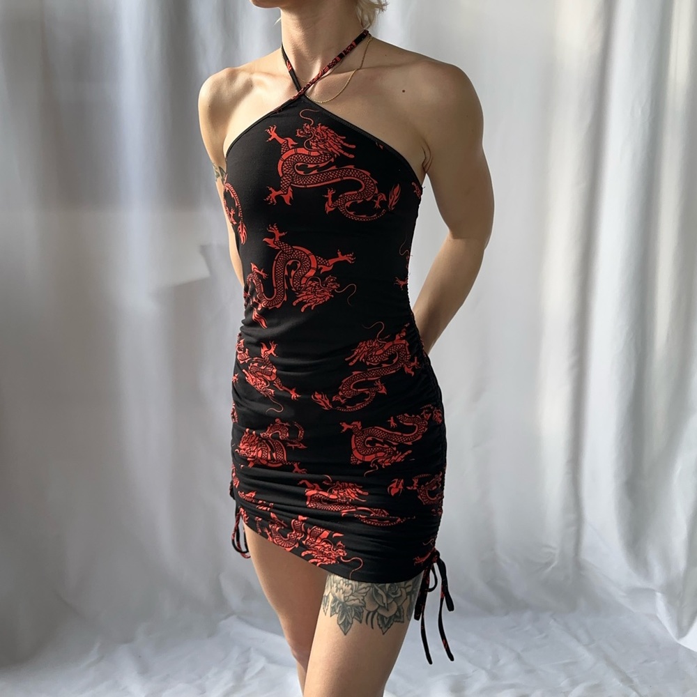 Bear Dance adjustable tie dress